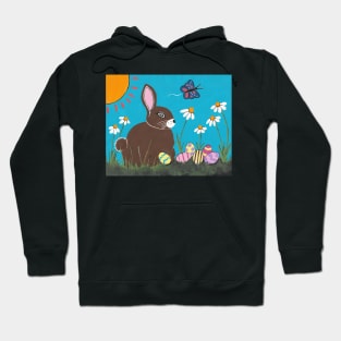 EASTER Bunny Rabbit Painting Hoodie